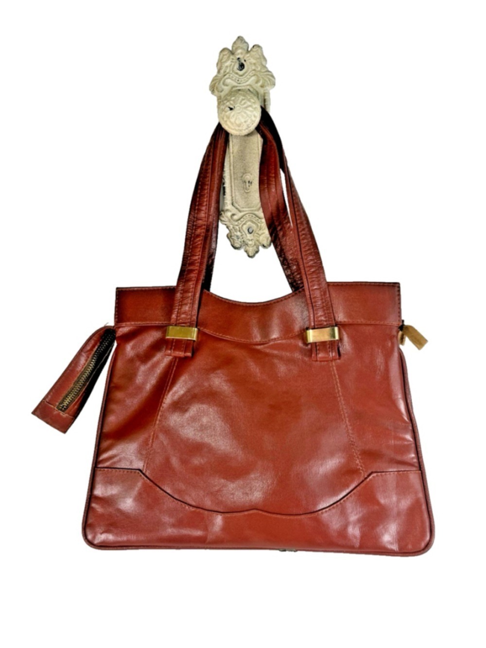 Vintage Italy Leather Handbag Purse